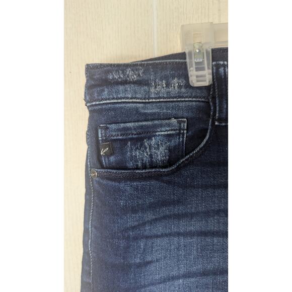 Kancan Curvy Sophia High Rise skinny button fly blue jeans distressed size 3XL - Picture 10 of 11